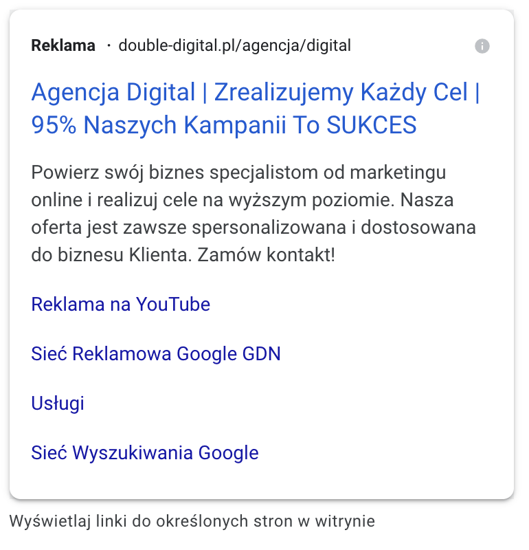 rozszerzenia linków do podstron